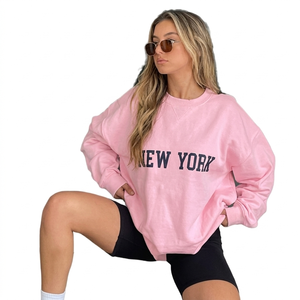 Custom Design Women Oversized Mockneck Long Sleeve Winter Fleece Sweatshirt Anti Wrinkle Quick Dry Breathable Soft Front - Product Image 4