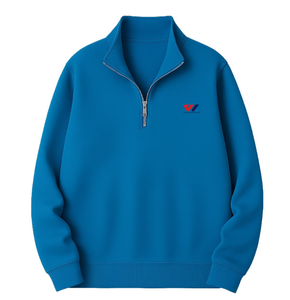 เสื้อสเวตเชิ้ตผู้ชายสีดำ ผ้าฝ้ายฟลีซ 100% แบบซิป มีฮู้ด ปักตัวอักษรที่คอเสื้อ เหมาะสำหรับฤดูหนาว รับทำโลโก้ตามสั่ง OEM ODM - Product Image 5