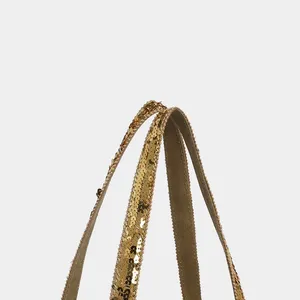 women's new retro shoulder crossbody bag casual <b>handbag</b> canvas shoulder bag <b>sequin</b> large capacity tote bag - Product Image 2
