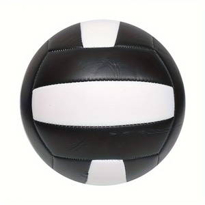 วอลเลย์บอลสำหรับผู้ใหญ่ระดับมืออาชีพ ขายดีที่สุด ผลิตจาก PU สีดำขาว เย็บด้วยเครื่องจักร ทนทาน พิมพ์โลโก้ตามสั่ง ขายส่ง ราคาถูก - Product Image 5