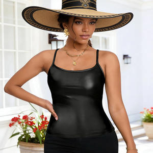 Vente flash sur le top camisole noir pour femme Temu, tendance, uni, pour tenues décontractées et de soirée. - Product Image 6