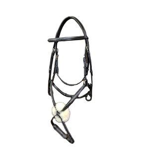 Trending Mexican Equestrian Horse Grackle Bridle Custom Crossbody Softy Padded Noseband Figura de cuero duradero 8 Bridas - Product Image 1