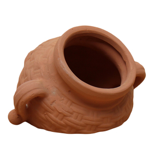 Nouveaux pots de fleurs en terre cuite artisanaux du Vietnam, ornements de jardin avec étiquette personnalisée - Product Image 1