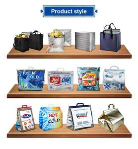 Borse da viaggio personalizzate pieghevoli riutilizzabili con isolamento di grande capacità - Product Image 5