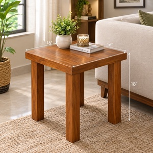 Modern Eco-Friendly Wooden <b>End</b> <b>Table</b> Square Side <b>Table</b> Compact Accent <b>Table</b> for Bedroom <b>Living</b> <b>Room</b> Apartment Hotel - Product Image 1