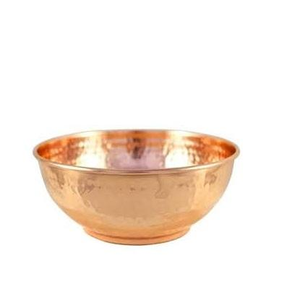 Cuenco de Cobre Decorativo de Gran Tamaño y Forma Redonda, Diseño Moderno, Cuenco de Cobre para Servir Frutos Secos - Product Image 3