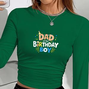 Papa of the Birthday Boy chemise à manches longues pour femme - Product Image 4