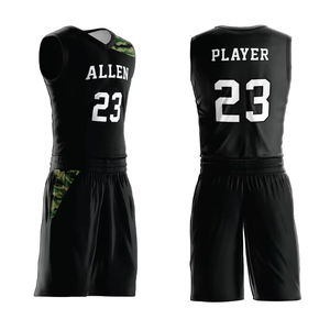 Tenues de sport à manches courtes sur mesure, de qualité supérieure, respirantes et tendance, uniformes de basket-ball à vendre, service OEM ODM - Product Image 4