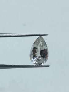 White Sparkling Morganite Stone Pear Shape 4.80Cts 2Pcs 7x10.80MM For Jewelry Making - Product Image 5