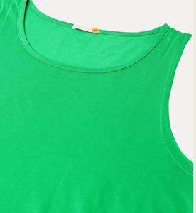 Camiseta sin mangas personalizada para hombre, estilo gimnasio, con corte extragrande en las axilas, verde, para jóvenes - Product Image 3