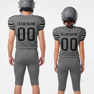 Uniforme de Fútbol Americano, Camiseta y Pantalones Personalizados con Nombre del Equipo Sublimado, Uniformes de Fútbol Americano con Cuello en V - Product Image 5