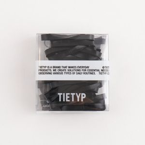 Élastiques à cheveux TIETYP, bandeaux en caoutchouc élastique, couleur unie, minimaliste, moderne, usage quotidien, pour femmes, emballage en carton, fabriqué en Corée - Product Image 4