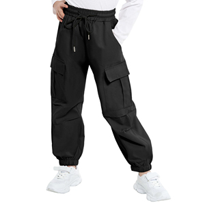 Custom Premium Casual Men's Winter Elastic Waist <b>Fleece</b> Lining UV Protection Straight Cotton <b>Trousers</b> - Product Image 4
