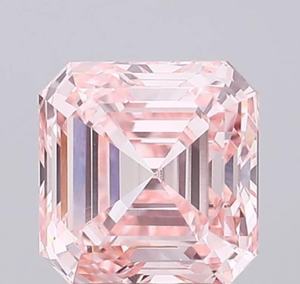 Diamante de Laboratorio de Corte Asscher de 2.01 CT, Color Rosa Intenso, Certificado por IGI, Pulido a Mano, CVD, Claridad VVS1-VS2, India - Product Image 5