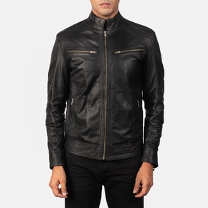 Clush Custom Made <b>Brown</b> Quilted Bomber <b>Leather</b> <b>Jacket</b> for <b>Men</b>-Streetwear Style - Product Image 2