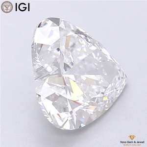 Coupe en forme de cœur parfaite 3.00 CT. Diamant CVD cultivé en laboratoire, couleur D, clarté VVS2, avec certificat IGI, pour une bague de fiançailles moderne - Product Image 3