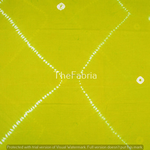 Tela de algodón orgánico Tie-Dye verde manzana hecha a mano decoración del hogar manualidades para bolsos fundas de cojines colchones trajes vestidos coches - Product Image 3