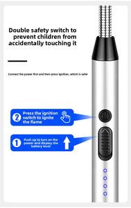 Rechargeable Single Plasma <b>Lighters</b> Dericsson Windproof BBQ <b>Lighter</b> USB Electric Multi-Function Arc <b>Lighter</b> - Product Image 5