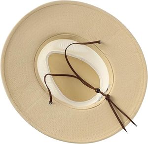 Sombrero Panamá de Paja con Malla para Hombre, Elegante, de Ala Ancha, para Verano, Playa y Aire Libre, Protección Solar, Venta al por Mayor - Product Image 6