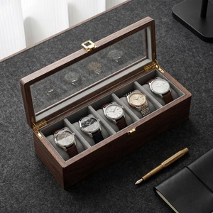 Personalized Eco-Friendly Durable Luxury Wooden Watch <b>Box</b> Custom Engraved Watch Storage Case Drawer Anniversary Gift <b>for</b> Husband - Product Image 5