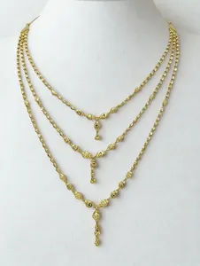 Joyería étnica para novias, bodas y festividades, diseño de joyería tradicional, collar de oro en capas para mujer, joyería elegante hecha a mano. - Product Image 2