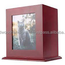 Cadre photo en gros urnes pour animaux de compagnie Urnes en bois pour animaux de compagnie Vente d'usine Boîte d'urne pour animaux de compagnie Boîte d'urne de luxe pour chat et chien - Product Image 2