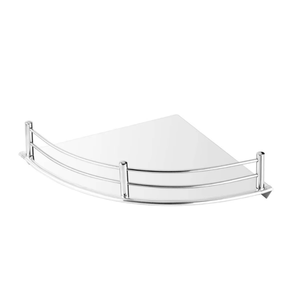 Premium Stainless Steel Corner <b>Shelf</b> <b>Wall</b> <b>Mounted</b> Bathroom Storage Rack Heavy Duty Organizer Rustproof Space Saving Single - Product Image 4