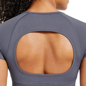 Women Seamless Crop <b>Tank</b> <b>Top</b> raglan Short Sleeve Yoga <b>Top</b> Breathable Quick Dry Fitness Gym Activewear - Product Image 3