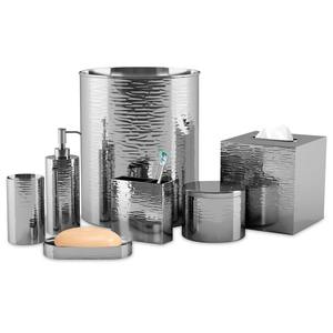 Ensemble de salle de bain en acier design, parfait pour les chambres d'hôtes, les hôtels et les restaurants, accessoires de salle de bain durables et pour un usage quotidien, en provenance d'Inde. - Product Image 1