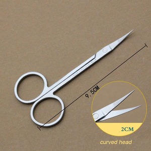 Ciseaux chirurgicaux manuels en acier inoxydable pour la chirurgie des paupières doubles, petits ciseaux ophtalmiques, certifiés CE, instrument de classe I - Product Image 5