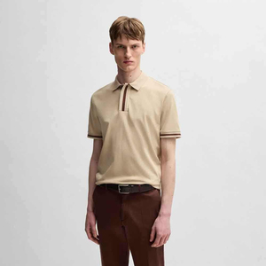 Camisa de Golf Personalizada de Manga Corta para Hombre, con Bordado de Algodón, Estilo Pique, Uniforme de Negocios de Lujo, Color Sólido y Solapa - Product Image 1