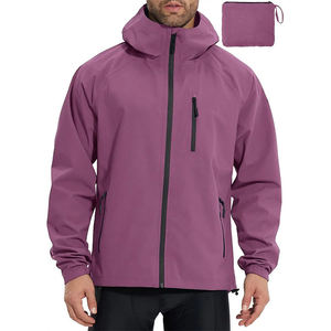 Custom <b>Mens</b> <b>Rain</b> <b>Coat</b> Windbreaker Zipper Jacket Waterproof <b>Rain</b> Waterproof <b>Rain</b> Jacket With Custom Logo - Product Image 3
