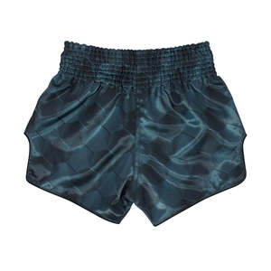 Shorts de boxe noirs avec bordure jaune, coupe régulière, séchage rapide, polyester, vêtements d'arts martiaux unisexes, taille adulte - Product Image 4