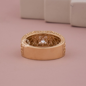 Bague en diamant taille radiant style luxe, or jaune, diamant de laboratoire, bijoux fins pour homme - Product Image 3