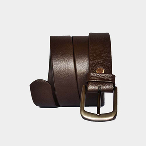 Cinturón de Cuero Premium para Hombre, Ajustable, Diseño Elegante, Versátil para Uso Diario, Servicio OEM, Hebilla de Acero, Personalizable - Product Image 1