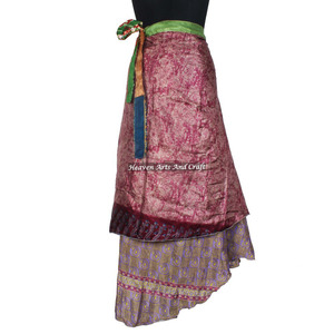 100% Vintage <b>Silk</b> Sari Long Panel <b>Skirt</b> Online Wholesale Shop of Indian <b>Silk</b> Wrap Around <b>Skirts</b> Manufacturer Wholesaler - Product Image 5