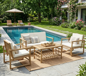 Juegos de Muebles de Bambú para Jardín a Precio Económico, Sillas y Mesa de Bambú Decorativas, Se Pueden Ensamblar para el Hogar o Resort, Hechos en Vietnam - Product Image 1