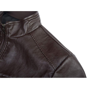 Vestes en cuir pour hommes de bonne qualité, prix de gros, en cuir véritable, fabriquées pour la vente en ligne - Product Image 3