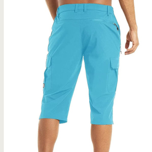 Pantalon Capri pour homme, style vintage, coupe droite, tricoté, avec poche latérale, logo personnalisé, respirant. - Product Image 2