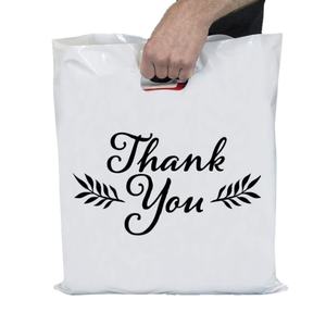 Sobres de regalo de Navidad biodegradables personalizados, bolsas de embalaje con asa hechas de material polivinílico impreso para logotipo y envío - Product Image 3
