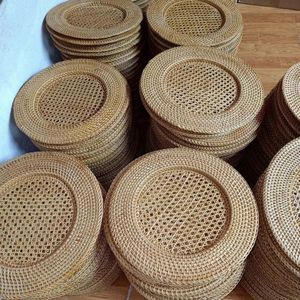 Handmade Rattan Placemat <b>Round</b> Woven <b>Table</b> <b>Mat</b> Natural Boho Dining <b>Table</b> Decor for Home Restaurant Use - Product Image 6