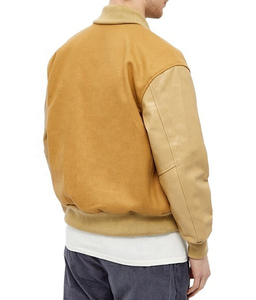 Veste varsity patchwork Stonefield Manufacturing - 100% laine, à capuche, imperméable, unisexe, streetwear, vêtements d'extérieur pour l'hiver - Product Image 1