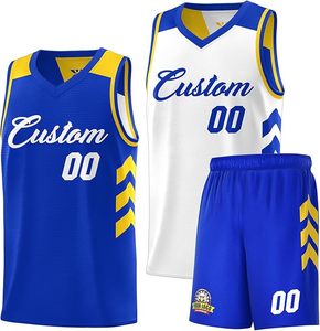 Maillots de basketball pour hommes : Dernière mode, logo personnalisé, vêtements de sport courts et respirants, en polyester confortable, lettres noires - Product Image 4