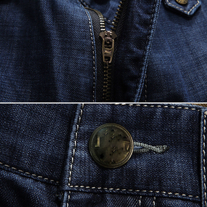 Shorts cargo pour hommes de haute qualité avec poches, fermeture éclair et bouton, lavage contrastant, service OEM, design personnalisé - Product Image 2