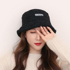SIDDIQUI HOSINEX 2024 Sombrero de Pescador de Piel Sintética para Mujer, Laminado Sólido, Casual, de Felpa, Teñido sin Costuras, para Invierno, Cálido, con Lazo, para Adulto - Product Image 2