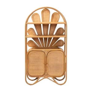 Petal Rattan Bookcase Storage Cabinet Children Furniture Nursery Room Wholesale Factory Price Hot Sale Quality - Product Image 2