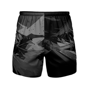 Shorts de Playa para Hombre con Estampado Geométrico, Cintura Media, Elásticos, de Secado Rápido, Estilo Casual, Impresión por Sublimación, 100% Poliéster - Product Image 1