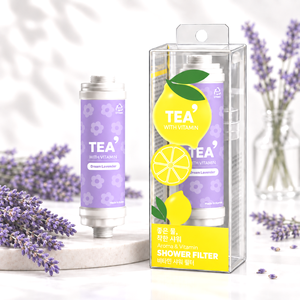 Filtre de Douche à la Vitamine C TEA' Lavande Rêve Corée – Élimine Chlore et Sédiments, Aromathérapie, Soin Peau et Cheveux, OEM ODM, 3 Étapes, Facile à Utiliser - Product Image 1