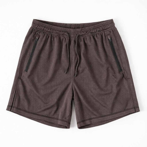Shorts de jogging unis pour hommes, en molleton avec poches latérales, pour la gym et le jogging MARFA INTERNATIONAL - Product Image 2