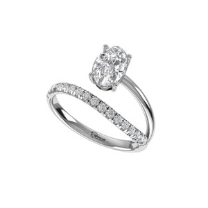 Excellent Oval Cut Lab Grown Diamond <b>Ring</b> <b>925</b> <b>Silver</b> 9kt, 14kt, 18kt Gold Diamond <b>Rings</b> for Women's Engagement <b>Ring</b> - Product Image 1